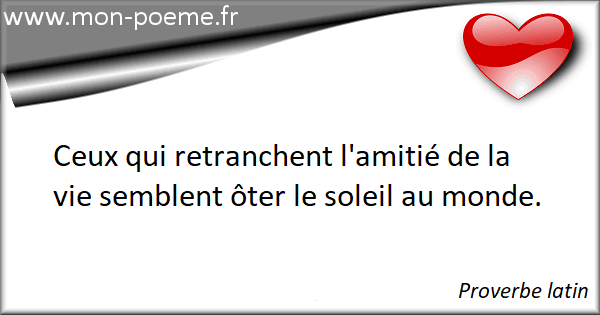 74 Proverbes Sur Amitie De France Et Du Monde