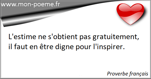 30 Proverbes Sur Estime De France Et Du Monde