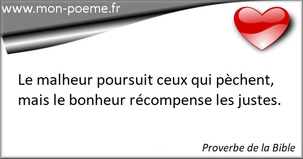 Les proverbes p cher p cheur