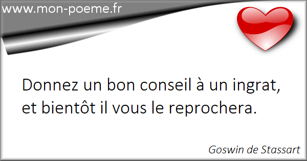 Les Citations De Goswin De Stassart