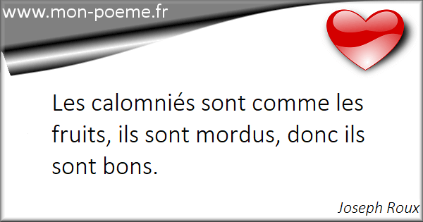 Citation Calomnier 36 Citations Calomnier