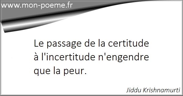 Les Citations De Celebrites Sur Incertitudes